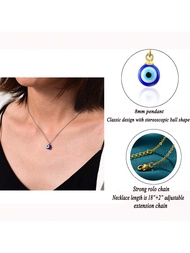 1ชิ้น แฟชั่นสร้อยคอ Evil Eye Blue Eye Amulet จี้ Ojo Turco,ปรับ,ประณีตของขวัญเครื่องประดับสำหรับผู้ห