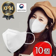 韓國製 Good Feeling KF94 2D 口罩 (白色)(瘦面設計)(L size) - 10個 (5個 1包) V-Fit MB 過濾 舒適 瘦面 韓國製造 安全 透氣