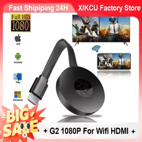 XIKCU G2 1080P HDMI-Compatible For MiraScreen Display Anycast Wifi Miracast Dongle Compatible For TV