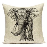 Nordic Cute Cartoon Animal Cushion Cover for Sofa Car Bed Elephant Dog Koala Pillowcase Black White Animal Pillow Covers