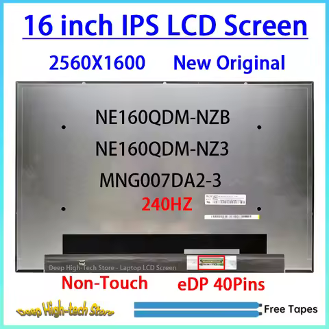 16 Inch 240HZ Laptop LCD Screen For Lenovo Legion Pro 7 16IRX8H Pro 7 16IRX9H Display Matrix Panel R