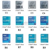 2024 Original 10 11th Generation CPU intel Label Desktop Notebook COREi3 i5 i7 i9 Sticker logo