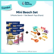 🔥Ready Stock 🇲🇾 Kids Magic Sand DIY Kinetic Sand with Foldable Beach Sand Toy Set Non Toxic Sand Cas
