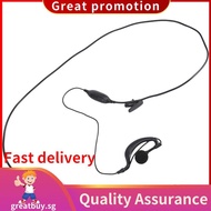 Security Earhanger Headset Earpiece Earphone for  Radio Black .greatbuysg