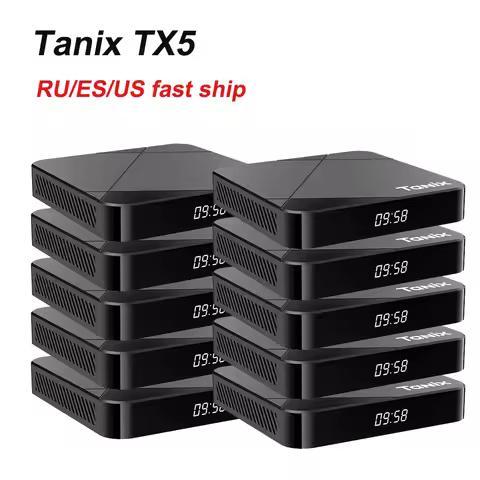 Wholesale Tanix TX5 Android 14 AV1 TV Box Amlogic S905Y5 DDR4 4G/64G BT TV BOX Wifi 6 4K HD Set Top 