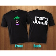 DC Comics Joker &amp; Batman - 100% Cotton Front &amp; Back Graphics &amp; Text Print T-shirt - Unisex