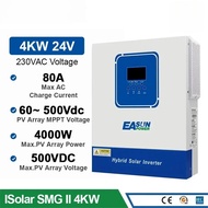 EASUN POWER Hybrid Solar Inverter 4KW 2KW Pure Sine Inverter 24V 12V Solar Inverter Charger power ba