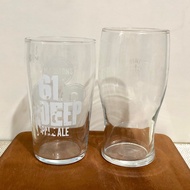 🇬🇧ENGLAND SURPLUS 2pcs Pint Beer Glasses | Tall Drinking Glass Arcoroc France