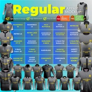 Regular Jersey Mockup 3D I Apparel Mockup I 24 Kolar I FREE AI Jersey Template + Shortpants Mockup I