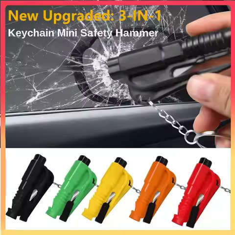 Safety Hammer Car Escape Tool 3-in-1 Window Breaker Seat belt Cutter Compact Emergency Hammer Escape