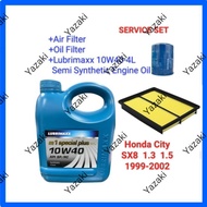(Air Filter 17220-P2F-000 +Oil Filter Honda +lubrimaxx 10W40-4L Semi Engine Oil) HONDA CITY SX8 1.3 