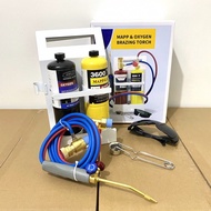 (Gas Included) MAPP & OXYGEN BRAZING TORCH SET Mapp Gas Oxygen Gas Welding Torch Brazing Soldering