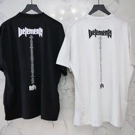 VETEMENTS VETEMENTS Printed Fashion Loose Men Women Black Short-Sleeved T-Shirt 2321