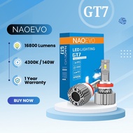 Naoevo GT7 4300K Bright LED Car Bulb Light 16800 Lumen Headlamp LED