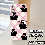 G42 - HUAWEI NOVA 5T Silicone - HUAWEI NOVA 5T pro camera Softcase - RIBBON Motif - Flexible rubber 