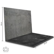 Light - Black Cement & Cement Folding Photo Base Photo Background/ (Mil-14)