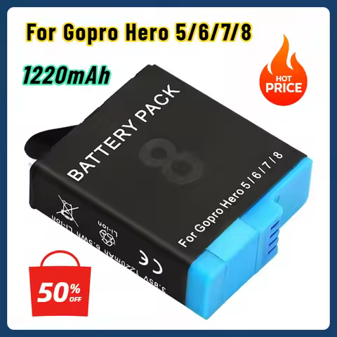 AHDBT-8011220mAh for Gopro 8 7 6 5 Battery with 4-Slots Hero 7 Hero 5Hero 6 Go Pro LED Charger Acces
