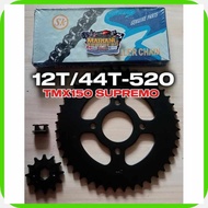 12T/44T-520$C]TMX150|WU@SUPREMO_y:SPROCKET/CHAIN%g:SET