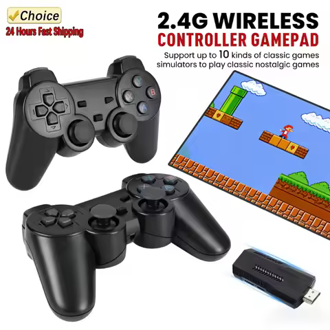 Retro Video Game Console X2 Plus Game Stick 4K HD 2 4G Wireless Controller TV 50 Emulator PS1 N64 DC