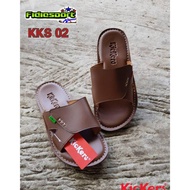 Men's Leather Slide Kickers Sandals- Kickers Slide Sandals