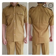 Pola Jahit Baju Keki Pria Seragam Dinas Pola Jiplak
