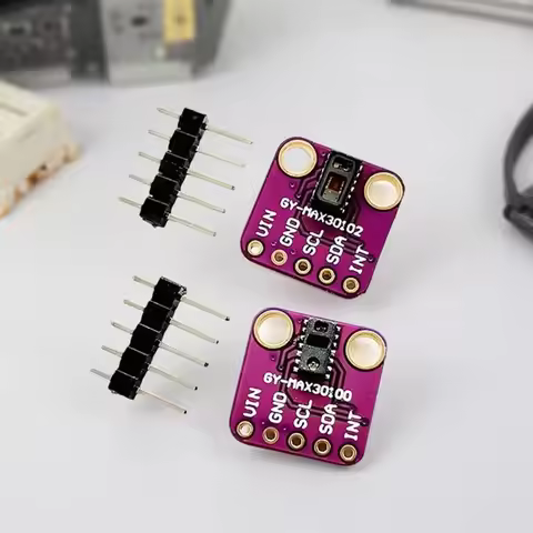 GY-MAX30100 / GY-MAX30102 Heart Rate, Pulse & Blood Oxygen (SpO₂) Sensor Module PPG-Based for Pulse 