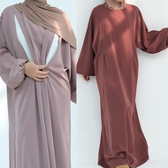 Ramadan Dubai Fashion Nursing Jubah Abaya plain color maxi dress Islam Arab Jubah robe Women Wear Ka
