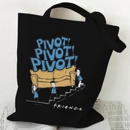 CENTRAL PERK Graphic Handbags for Women Friends Tv Show Canvas Tote Bag Fashion Shoulder Bag for Wom