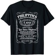 Pinoy Shirt Wi-ki Philippine Facts Filipino Shirt Cotton Tanks for Adults (man) Short Sleeve Tshirts