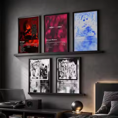 Y-Yung Lean Music Album Painting Calligraphy Canvas Poster Hallway Bedroom Living Room Home Bar Deco