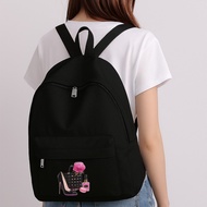 Durable Women's Black Makeup Backpack Original Waterproof Backpack