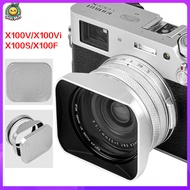 Hood Lens for Fujifilm X100VI X100V X100F Camera with Filter Adapter 49mm Ring Filter Lens Accessori