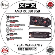 USED XFX RX 580 8GB 2304SP Graphics Cards 8GB ETH AMD Radeon RX580  Screen Cards GPU Desktop Computer Game