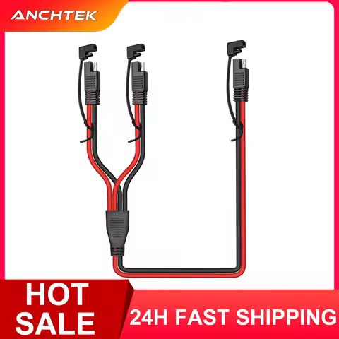Anchtek 10AWG 1 to 2 SAE to SAE Extension Cable SAE DC Power Automotive Adapter Cable SAE Plug for S