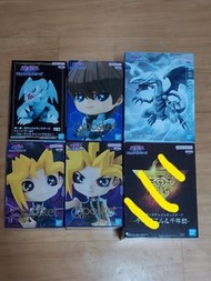 正版 Bandai 遊戲王 Qposket 武藤遊戲 , 闇遊戲 / 阿圖姆 , KC 海馬瀨人  ，卡通世界 青眼白龍 Q版 ， 青眼白龍 Blue-eyes white dragon Figure