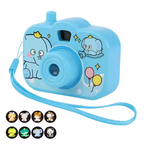 Kids Toys Children's Mini Projection Camera Portable Camera Luminous Projector Projection Camera Ani