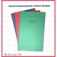 Tropical F4 Manuscript Book 3 Columns 300 pages