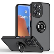 Ốp lưng cho 2023 Redmi 12 4g redmi12 Xiaomi Ốp điện thoại Ốp lưng chống sốc Nhẫn đỡ giá đỡ xô mờ tro
