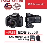 (Pre-Order) Canon EOS 3000D DSLR Camera With 18-55mm + 32GB + Bag