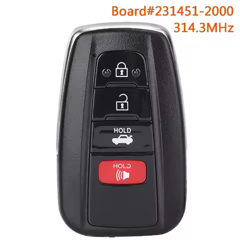 DIYKEY 231451-2000 HYQ14FB 314.MHz Smart Remote Car Key Fob for Toyota Corolla 2019 2020 2021 2022 4