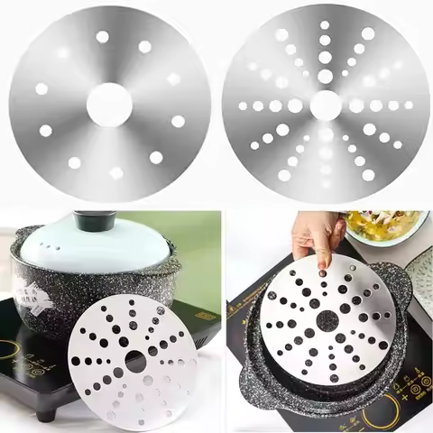 Stainless Steel Induction Cooker Heat Diffuser Cooking Hob Saucepan Heat Conduction Plate Converter 