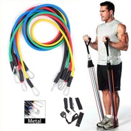 ยางออกกำลังกาย  ครบเซ็ท 11ชิ้น resistance band set ยางยืดออกกำลัง ยางยืดออกกำลังกาย ยางยืด