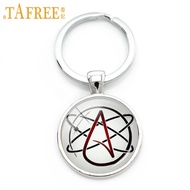 TAFREE Atheist atom symbol key chain fashion atheist keychain atheism movement jewelry women atheist