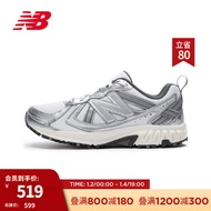 NEW BALANCE 官方运动鞋男鞋女鞋冬季户外复古百搭低帮休闲鞋鞋410系列 白色/银色 宽鞋楦2E MT410KM5 39.5(脚长24.5cm)