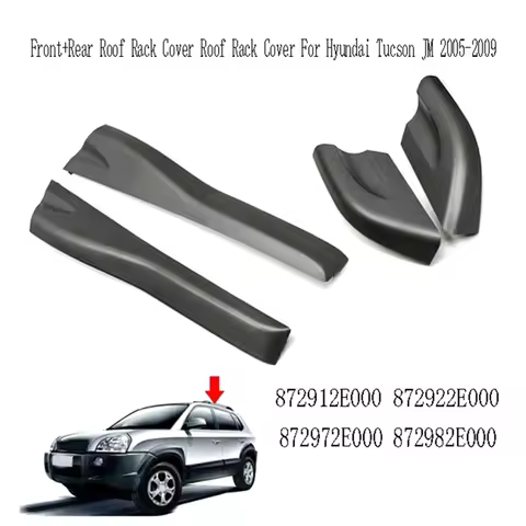 Car Front+Rear Roof Rack Cover Roof Rack Cover For Hyundai Tucson JM 2005-09 872912E000 872922E000 8