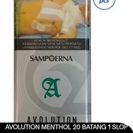 ROKOK AVOLUTION MENTHOL 20 BATANG 1 SLOP