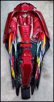 ชุดสี เฟรม Honda wave 100 เวฟ 100 เก่า  wave 110 เก่า ปี 2003 ครบชุด13 ชิ้น งานABS ติดสติกเกอร์ตามรู