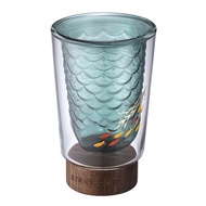 星巴克海洋鱗片雙層玻璃杯