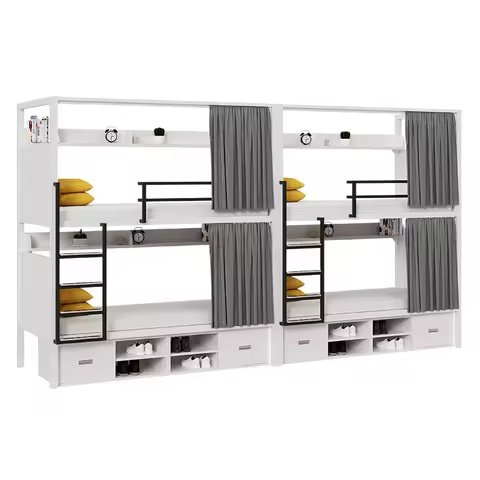 Hotel Space Capsule Bunk Bed With Locker Wooden Capsule Beds For Hotel Motel Sleeping Pod Youth Host