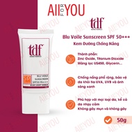 [COMPANY PRODUCT - HSD 2028] TDF Blu Voile Sunscreen PA+++ SPF50 - Sunscreen against UVA, UVB and bl
